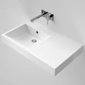 Liano Nexus Wall Basin Right Hand With Overflow 750mm 3 Tap Holes | Made From Vitreous China In White By Caroma by Caroma, a Basins for sale on Style Sourcebook