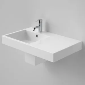 Liano Nexus Wall Basin Right Hand With Overflow 750mm 1 Tap Hole | Made From Vitreous China In White By Caroma by Caroma, a Basins for sale on Style Sourcebook