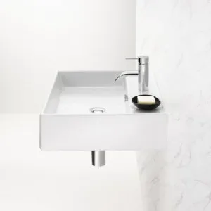 Teo 600 Wall Basin 1 Tap Hole In White By Caroma by Caroma, a Basins for sale on Style Sourcebook