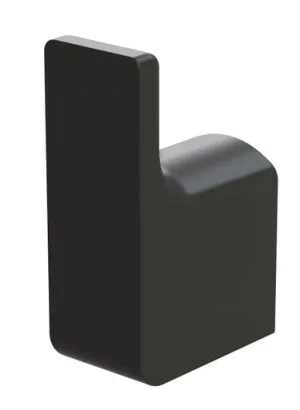Gloss Robe Hook Matte | Made From Brass In Black By Phoenix by PHOENIX, a Shelves & Hooks for sale on Style Sourcebook