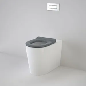 Liano Cleanflush® Invisi Series Ii® Easy Height Wall Faced Suite With Liano Care Single Flap Seat Anthracite Grey In White By Caroma by Caroma, a Toilets & Bidets for sale on Style Sourcebook
