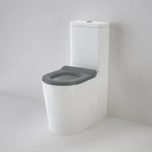 Liano Cleanflush® Close Coupled Easy Height Back-To-Wall Faced Suite With Liano Double Flap Seat Anthracite Grey Nth 4Star In White By Caroma by Caroma, a Toilets & Bidets for sale on Style Sourcebook