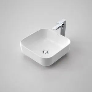 Tribute Artisan B2 Above Counter Basin Square 390mm Nth | Made From Vitreous China In White By Caroma by Caroma, a Basins for sale on Style Sourcebook
