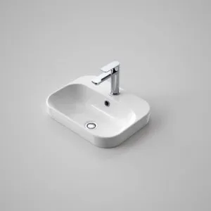 Luna Inset Basin With Overflow 1 Tap Hole | Made From Vitreous China In White By Caroma by Caroma, a Basins for sale on Style Sourcebook