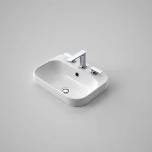 Luna Inset Basin With Overflow 3 Tap Holes | Made From Vitreous China In White By Caroma by Caroma, a Basins for sale on Style Sourcebook