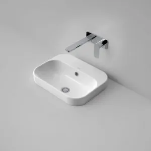 Luna Inset Basin With Overflow Nth | Made From Vitreous China In White By Caroma by Caroma, a Basins for sale on Style Sourcebook