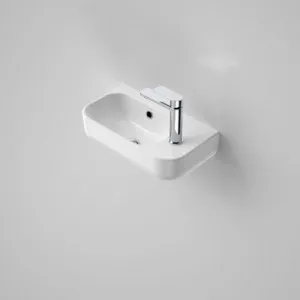 Luna Hand Wall Basin With Overflow 1 Tap Hole | Made From Vitreous China In White By Caroma by Caroma, a Basins for sale on Style Sourcebook