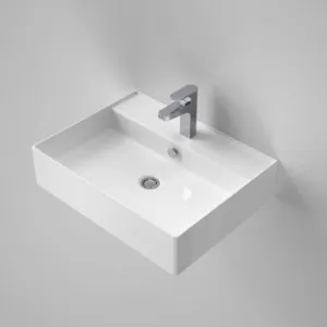 Teo 2.0 610 Wall Basin 1 Tap Hole | Made From Clay In White By Caroma by Caroma, a Basins for sale on Style Sourcebook