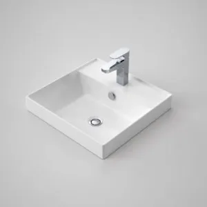Teo 2.0 450 Inset Basin 452mm X 440mm With Overflow 1 Tap Hole | Made From Clay In White By Caroma by Caroma, a Basins for sale on Style Sourcebook