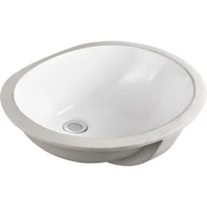 Oslo Undermount Oval Basin | Made From Vitreous China In White By Oliveri by Oliveri, a Basins for sale on Style Sourcebook