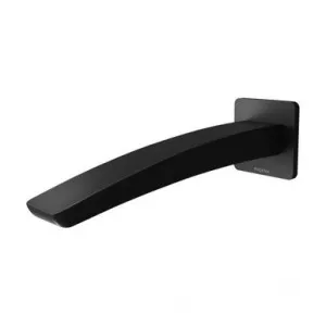 Rush Wall Bath Spout/Outlet 180mm | Made From Brass In Matte Black By Phoenix by PHOENIX, a Bathroom Taps & Mixers for sale on Style Sourcebook