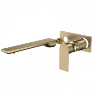 Urbane II 220mm Wall Basin/Bath Trim Kit - Rectangular Cover Plate - Brushed | Made From Brass/Brushed Brass By Caroma by Caroma, a Bathroom Taps & Mixers for sale on Style Sourcebook