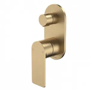 Urbane II Bath/Shower Mixer With Diverter Round Cover Plate Brushed Sales Kit | Made From Brass/Brushed Brass By Caroma by Caroma, a Bathroom Taps & Mixers for sale on Style Sourcebook