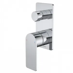 Urbane II Bath/Shower Mixer With Diverter Rectangular Cover Plate Sales Kit | Made From Brass In Chrome Finish By Caroma by Caroma, a Bathroom Taps & Mixers for sale on Style Sourcebook