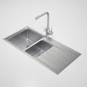 Compass 1.5 Bowl Sink Left Hand Bowl 3 Tap Holes | Made From Stainless Steel By Caroma by Caroma, a Kitchen Sinks for sale on Style Sourcebook