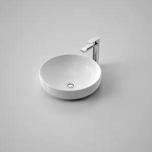 Tribute Round 405 Inset Basin With Plug & Waste Nth | Made From Clay In White By Caroma by Caroma, a Basins for sale on Style Sourcebook
