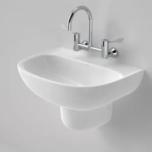Care 600 Wall Basin 3 Tap Holes | Made From Vitreous China In White By Caroma by Caroma, a Basins for sale on Style Sourcebook