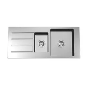 Evolution Care 1.5 End Right Hand Bowl Overmount 1 Tap Hole | Made From Stainless Steel By Caroma by Caroma, a Kitchen Sinks for sale on Style Sourcebook