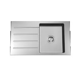 Evolution Care Single End Right Hand Bowl Overmount 1 Tap Hole | Made From Stainless Steel By Caroma by Caroma, a Kitchen Sinks for sale on Style Sourcebook