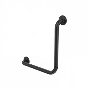 Care Support Grab Rail 90 Degree Angled 450X450 | Made From Rubber In Black By Caroma by Caroma, a Towel Rails for sale on Style Sourcebook