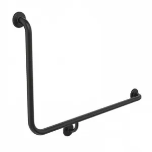 Care Support Grab Rail 90 Degree 960X600 Angled Right Matte | Made From Rubber In Black By Caroma by Caroma, a Towel Rails for sale on Style Sourcebook