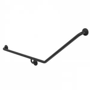 Care Support Grab Rail 140 Degree 870X700 Angled Right Matte | Made From Rubber In Black By Caroma by Caroma, a Towel Rails for sale on Style Sourcebook