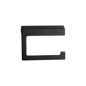 Time Square Toilet Roll Holder Matte | Made From Zinc/Alloy In Black By ADP by ADP, a Toilet Paper Holders for sale on Style Sourcebook