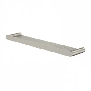 Urbane II Thin Edge Metal Shelf PVD | Made From Brass/Metal In Brushed Nickel By Caroma by Caroma, a Shelves & Soap Baskets for sale on Style Sourcebook