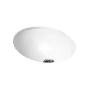 Entice Oval Under Counter Basin 420mm X 350mm X 200mm | Made From Ceramic In Gloss White By ADP by ADP, a Basins for sale on Style Sourcebook