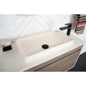 Faith True Justice Semi-Inset Basin 500mm X 260mm X 99mm Matte | Made From Solid Surface In White By ADP by ADP, a Basins for sale on Style Sourcebook