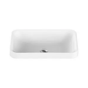 Pride True Justice Semi-Inset Basin 545mm X 365mm X 125mm Matte | Made From Solid Surface In White By ADP by ADP, a Basins for sale on Style Sourcebook