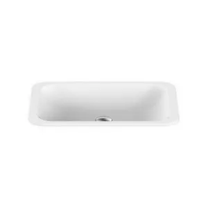Hope True Justice Inset Vanity Basin 495mm X 255mm X 120mm Gloss | Made From Solid Surface In White/Gloss White By ADP by ADP, a Basins for sale on Style Sourcebook