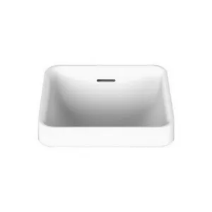 Sava Above Counter Semi-Inset Basin Square 322mm X 346mm X 170mm | Made From Solid Surface In Matte White By ADP by ADP, a Basins for sale on Style Sourcebook
