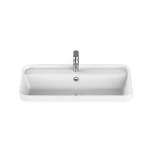 Miya Above Counter Semi-Inset Basin 550mm X 390mm X 143mm Gloss | Made From Solid Surface In White/Gloss White By ADP by ADP, a Basins for sale on Style Sourcebook