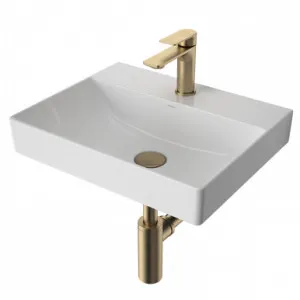 Urbane II Wall Basin 500mm X 400mm X 187mm No Overflow 1 Tap Hole | Made From Ceramic In White By Caroma by Caroma, a Basins for sale on Style Sourcebook