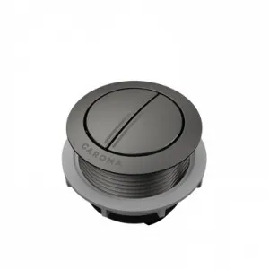 Urbane II Wall Faced Close Coupled Round Cistern Flush Button | Made From Gunmetal By Caroma by Caroma, a Toilets & Bidets for sale on Style Sourcebook