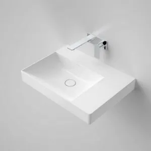 Urbane II Right Hand Shelf Wall Basin 600mm X 440mm X 187mm No Tap Hole No Overflow | Made From Ceramic In White By Caroma by Caroma, a Basins for sale on Style Sourcebook