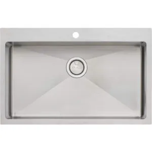 Apollo Mega Bowl Sink 800mm X 510mm 1 Tap Hole | Made From Stainless Steel By Oliveri by Oliveri, a Kitchen Sinks for sale on Style Sourcebook