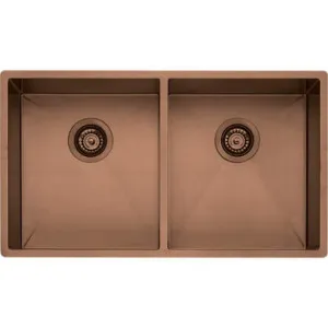 Spectra Double Bowl Sink 780mm Nth | Made From Stainless Steel In Copper By Oliveri by Oliveri, a Kitchen Sinks for sale on Style Sourcebook