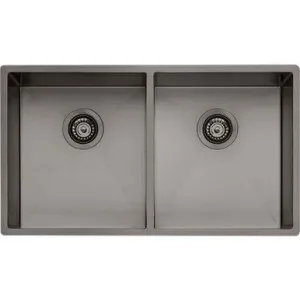 Spectra Double Bowl Sink 780mm Nth | Made From Stainless Steel In Gunmetal By Oliveri by Oliveri, a Kitchen Sinks for sale on Style Sourcebook