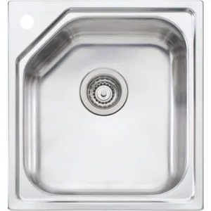 Nu-Petite Standard Bowl Topmount Sink 1 Tap Hole | Made From Stainless Steel By Oliveri by Oliveri, a Kitchen Sinks for sale on Style Sourcebook