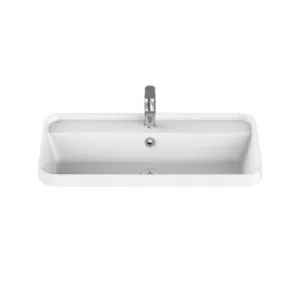 Miya Above Counter Semi-Inset Basin 750mm X 390mm X 143mm | Made From Solid Surface In Matte White By ADP by ADP, a Basins for sale on Style Sourcebook