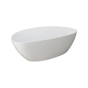 Tranquil Freestanding Bath 1570mm 270L Solid Cast Gloss | Made From Marble In White/Gloss White By ADP by ADP, a Bathtubs for sale on Style Sourcebook