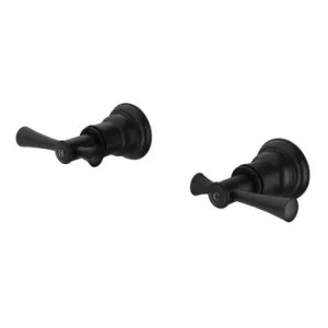 Cromford Wall Taps (Top Assemblies) 15mm Extended Spindles (Pair) In Matte Black By Phoenix by PHOENIX, a Bathroom Taps & Mixers for sale on Style Sourcebook
