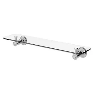 Cromford Shelf 450mm Chrome | Made From Glass In Chrome Finish By Phoenix by PHOENIX, a Shelves & Soap Baskets for sale on Style Sourcebook