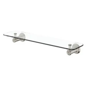 Cromford Shelf 450mm | Made From Glass In Brushed Nickel By Phoenix by PHOENIX, a Shelves & Soap Baskets for sale on Style Sourcebook