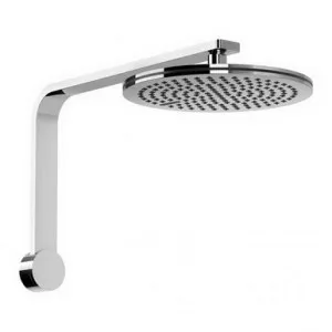 Nx Quil Round Shower Arm & Rose 250mm 3Star/Matte Black | Made From Brass In Chrome Finish/Black By Phoenix by PHOENIX, a Showers for sale on Style Sourcebook