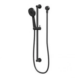 Vivid Slimline Hand Shower On Rail 5Star | Made From Brass/Metal In Matte Black By Phoenix by PHOENIX, a Showers for sale on Style Sourcebook