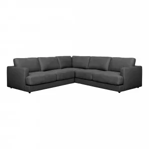 Temple Modular Sofa in Belfast Charcoal by OZ Design, a Sofas for sale on Style Sourcebook