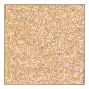 Lukarrara Box Framed Canvas in 123 x 123cm by OZ Design, a Painted Canvases for sale on Style Sourcebook